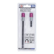 BGS Do it yourself automatische bithouder set uitgang zeskant 6,3 mm (1/4") 60 / 150 mm 2 dlg.-3