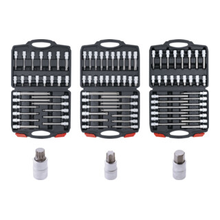 BGS Do it yourself bit insteek assortiment aandrijving binnen vierkant 12,5 mm 88 dlg.