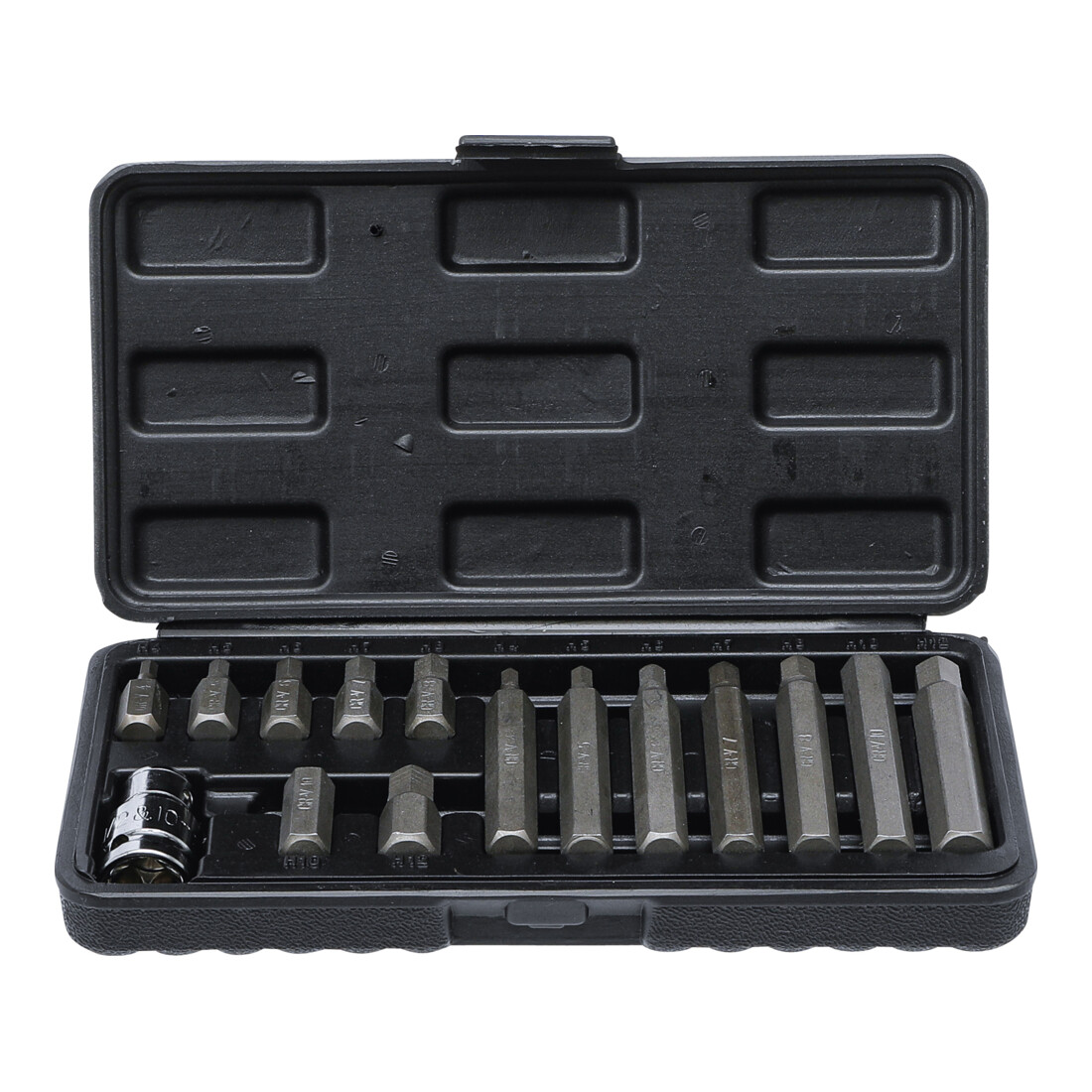 BGS Do it yourself Bit-Satz Antrieb Außensechskant 10 mm 15-tlg.