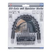 BGS Do it yourself Bit-Satz mit flexibler Welle 20804, Antrieb Außensechskant 6,3 mm (1/4"), 11-tlg.-5