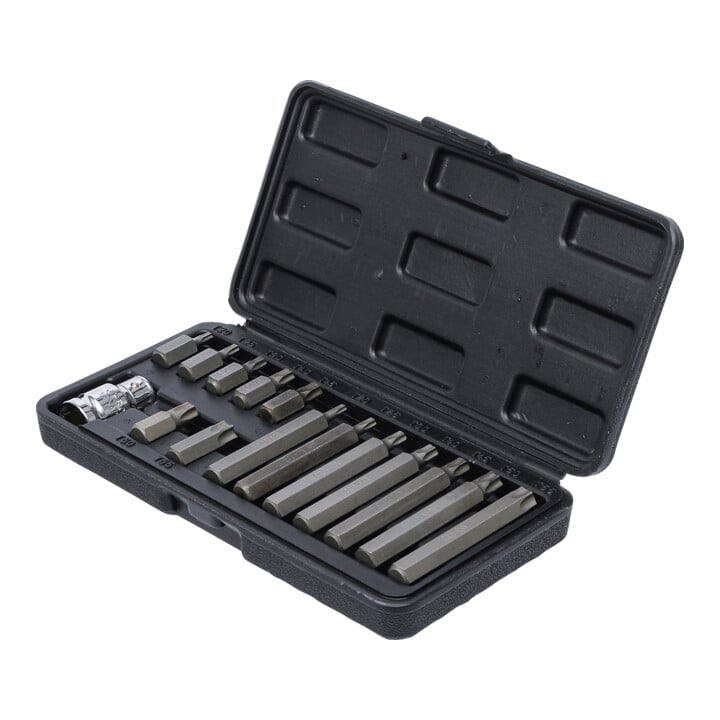 BGS Do it yourself bit set aandrijving buitenzeskant 10 mm T-profiel (voor TX) 15 dlg.