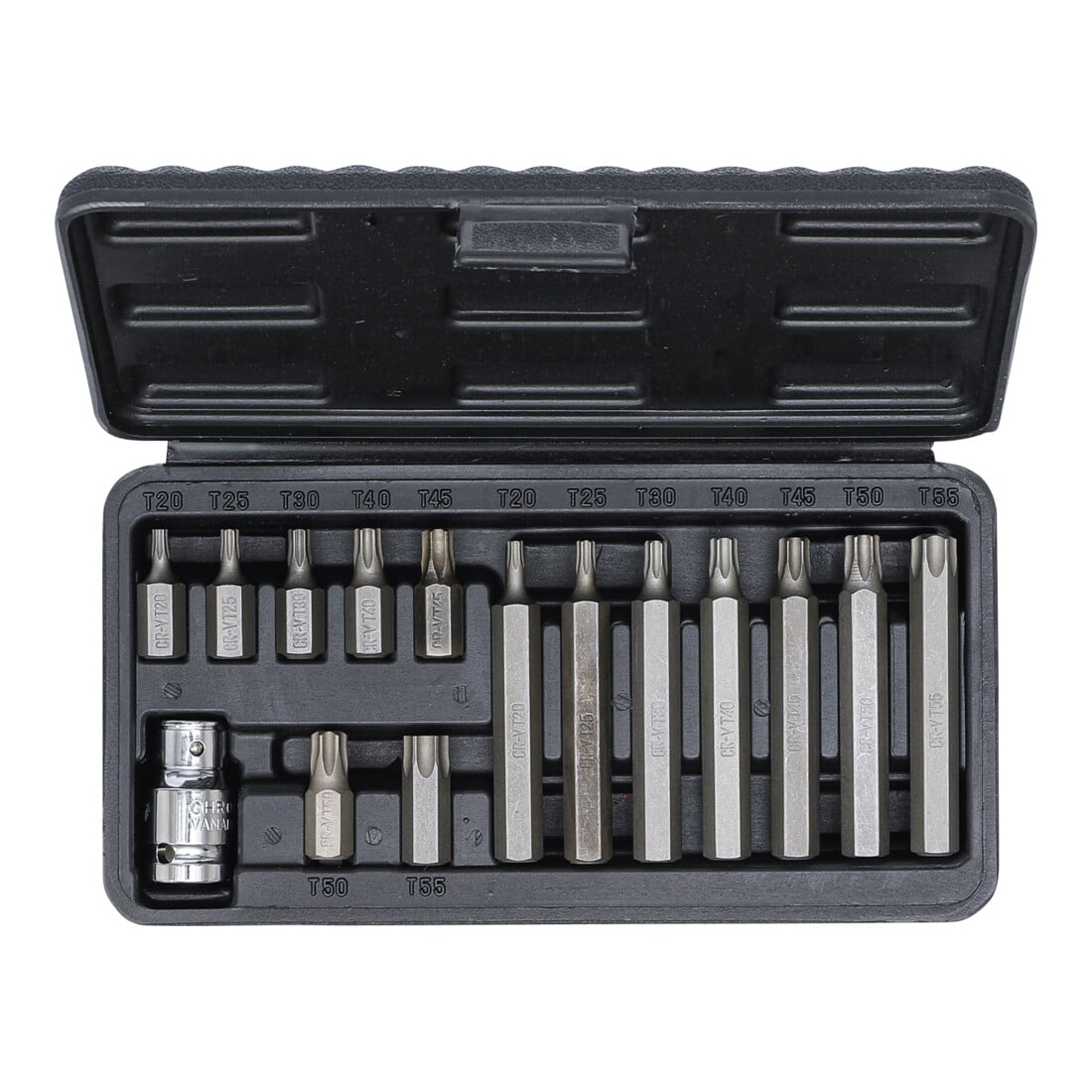 BGS Do it yourself bit set aandrijving buitenzeskant 10 mm T-profiel (voor TX) 15 dlg.