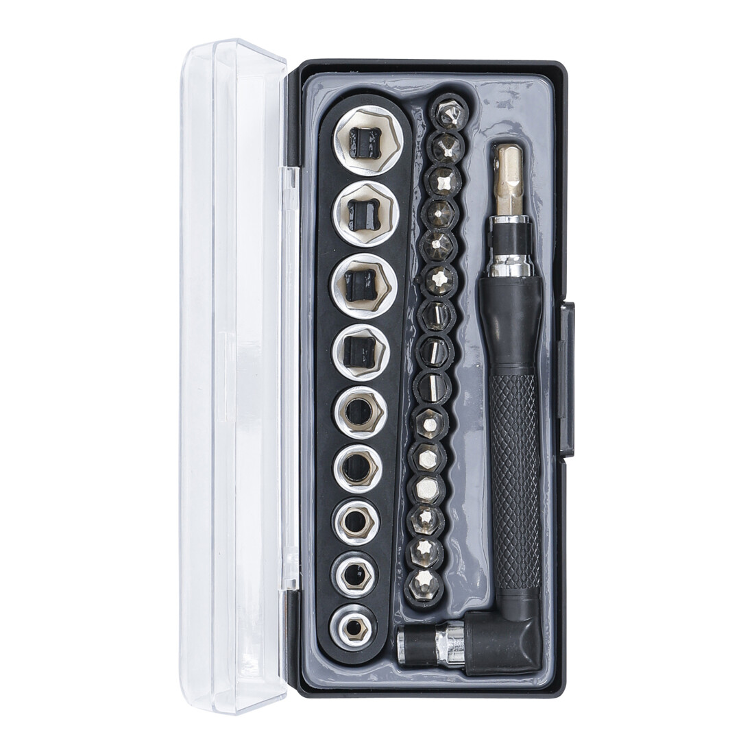 BGS Do it yourself Bit- und Steckschlüssel-/Winkelschrauber-Satz Antrieb 6,3 mm 26-tlg.
