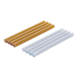 BGS Do it yourself Cartucce di colla a caldo, oro/argento metallizzato, Ø11mm, 150mm, 8pz.