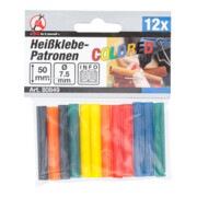 BGS Do it yourself Cartucce per colla a caldo, multicolore, Ø 7,5mm, 50mm, 12pz.-4