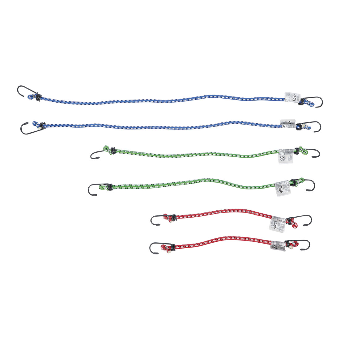 BGS Do it yourself Cavi elastici, 300/450/600mm, 6pz.