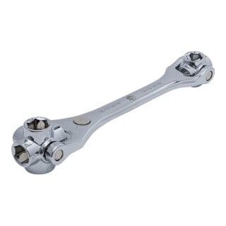 BGS Do it yourself Chiave speciale "8 in 1", uscita esagonale, apertura 12-19mm