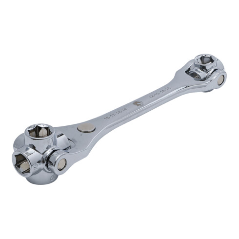 BGS Do it yourself Chiave speciale "8 in 1", uscita esagonale, apertura 12-19mm