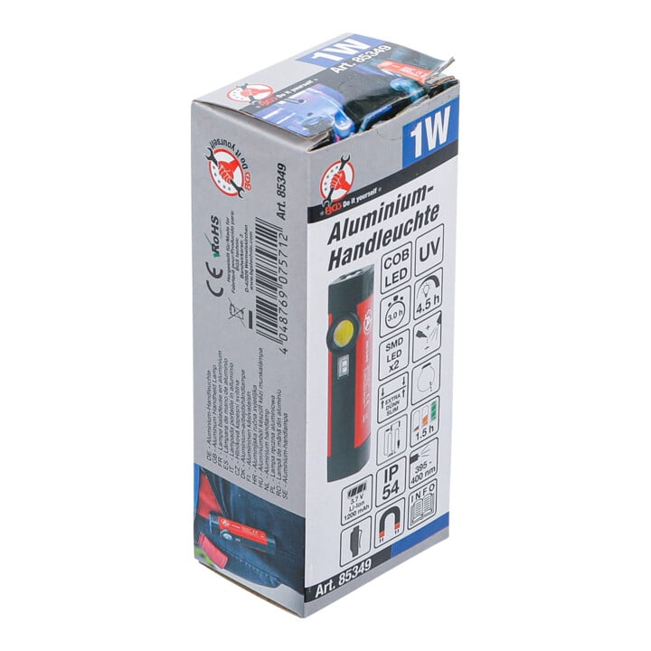 BGS Do it yourself COB-LED / UV-Aluminium-Handleuchte 85349, 1 W