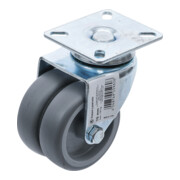 BGS Do it yourself Doppel-Lenkrolle Ø 75 mm-1