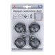 BGS Do it yourself Doppel-Lenkrollen-Satz 80332, Ø 40 mm, 4-tlg.