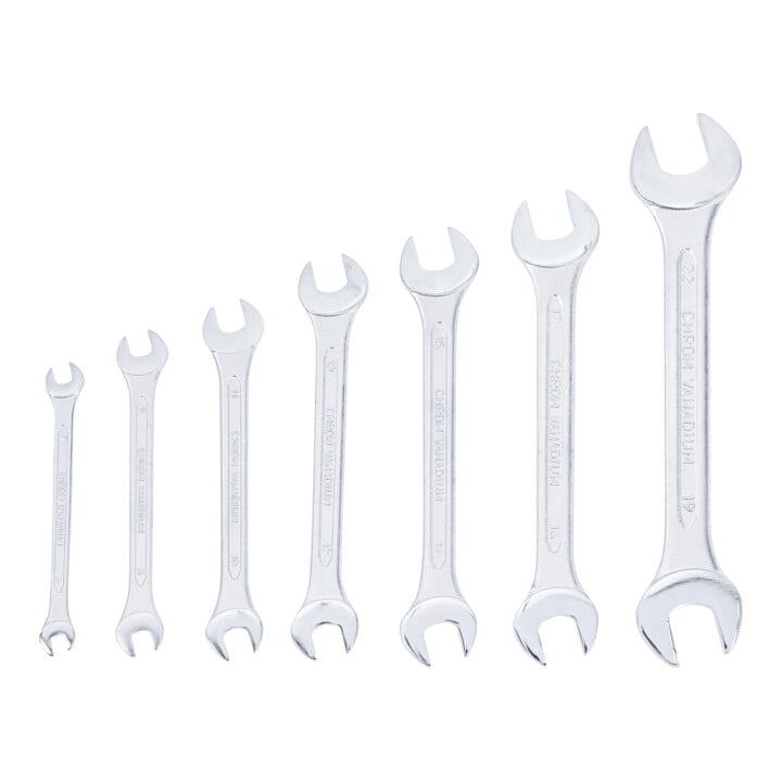 BGS Do it yourself Doppel-Maulschlüssel-Satz SW 6 x 7 - 19 x 22 mm 7-tlg.