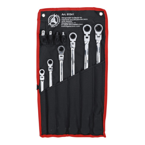 BGS Do it yourself Doppel-Ratschen-Gelenkschlüssel-Satz SW 8 - 19 mm 10-tlg.