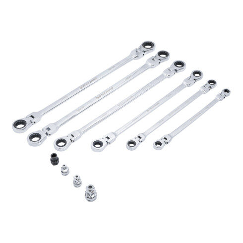 BGS Do it yourself Doppel-Ratschen-Gelenkschlüssel-Satz SW 8 - 19 mm 10-tlg.