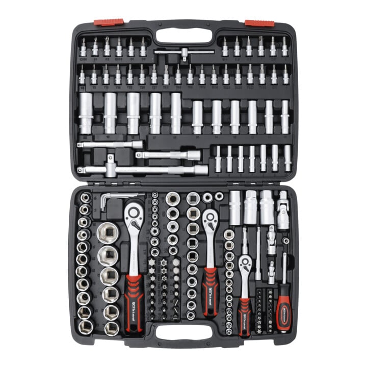 BGS Do it yourself doppenset aandrijving 6,3 mm (1/4 inch) / 10 mm (3/8 inch) / 12,5 mm (1/2 inch) 172 delig