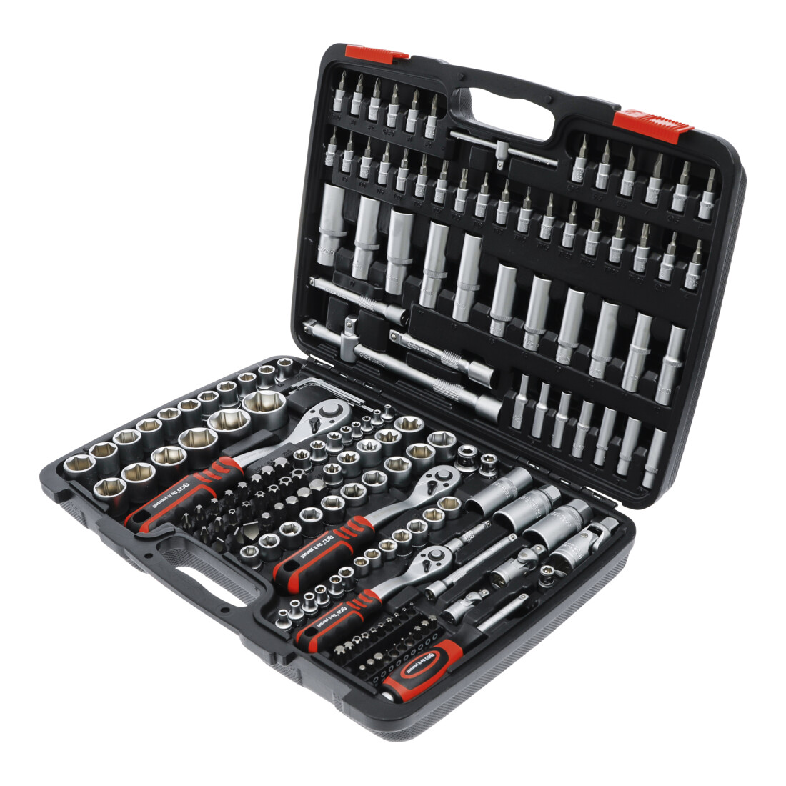 BGS Do it yourself doppenset aandrijving 6,3 mm (1/4 inch) / 10 mm (3/8 inch) / 12,5 mm (1/2 inch) 172 delig