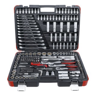 BGS Do it yourself doppenset aandrijving 6,3 mm / 10 mm / 12,5 mm 216 dlg.