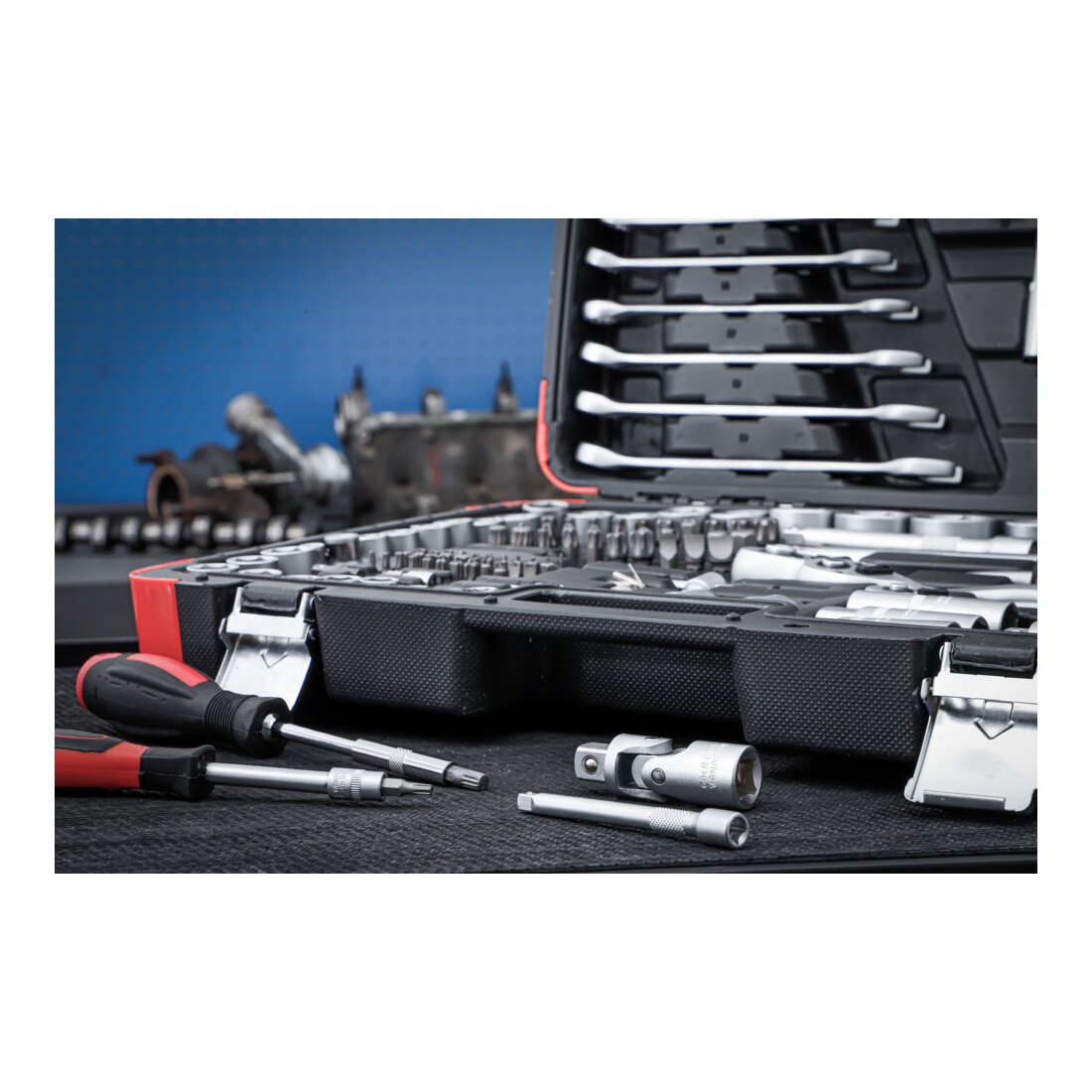 BGS Do it yourself doppenset aandrijving 6,3 mm / 10 mm / 12,5 mm 216 dlg.