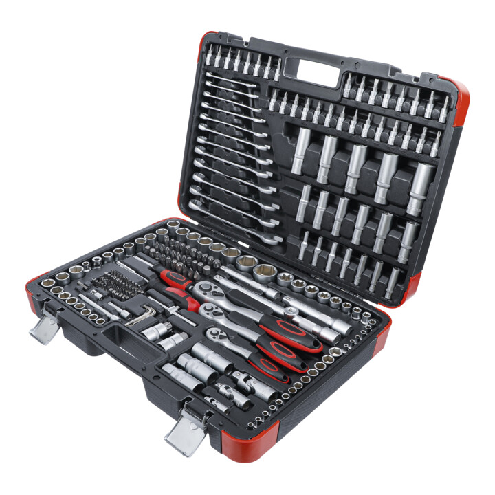 BGS Do it yourself doppenset aandrijving 6,3 mm / 10 mm / 12,5 mm 216 dlg.