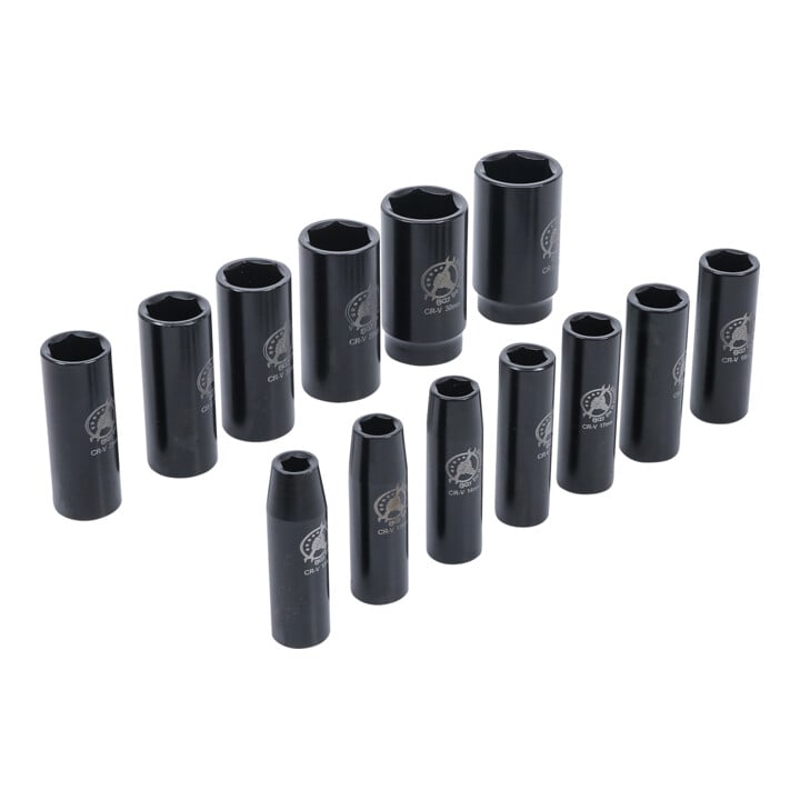 BGS Do it yourself dopsleutelset aandrijving 12,5 mm SW 10 - 32 mm 13 dlg.