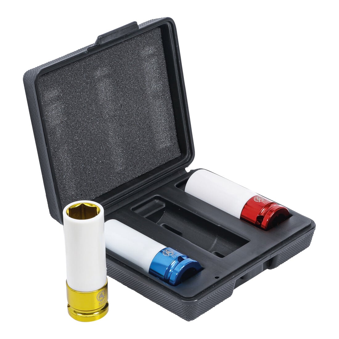 BGS Do it yourself dopsleutelset aandrijving binnenvierkant 12,5 mm SW 17 - 19 - 21 mm 3-delig.