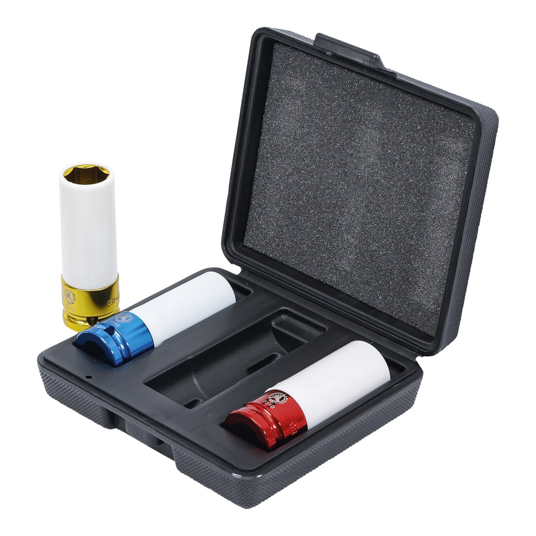 BGS Do it yourself dopsleutelset aandrijving binnenvierkant 12,5 mm SW 17 - 19 - 21 mm 3-delig.