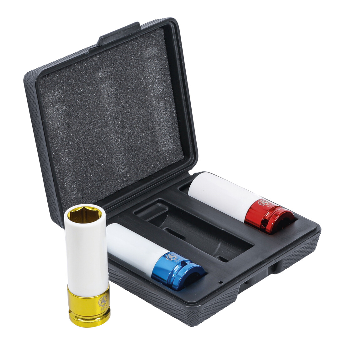 BGS Do it yourself dopsleutelset aandrijving binnenvierkant 12,5 mm SW 17 - 19 - 21 mm 3-delig.