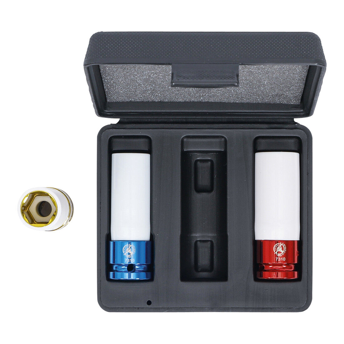BGS Do it yourself dopsleutelset aandrijving binnenvierkant 12,5 mm SW 17 - 19 - 21 mm 3-delig.