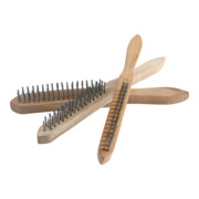 BGS Do it yourself Drahtbürsten-Satz Holzstiel 2-, 3-, 4-reihig 3 teilig