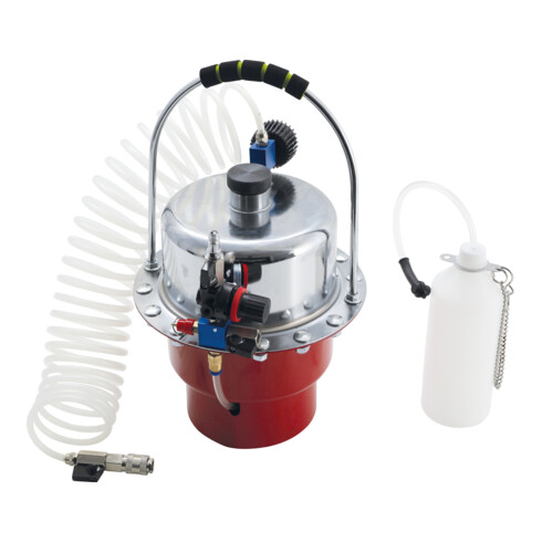 BGS Do it yourself Druckluft-Bremsenentlüfter- und Adapter-Satz 17 teilig