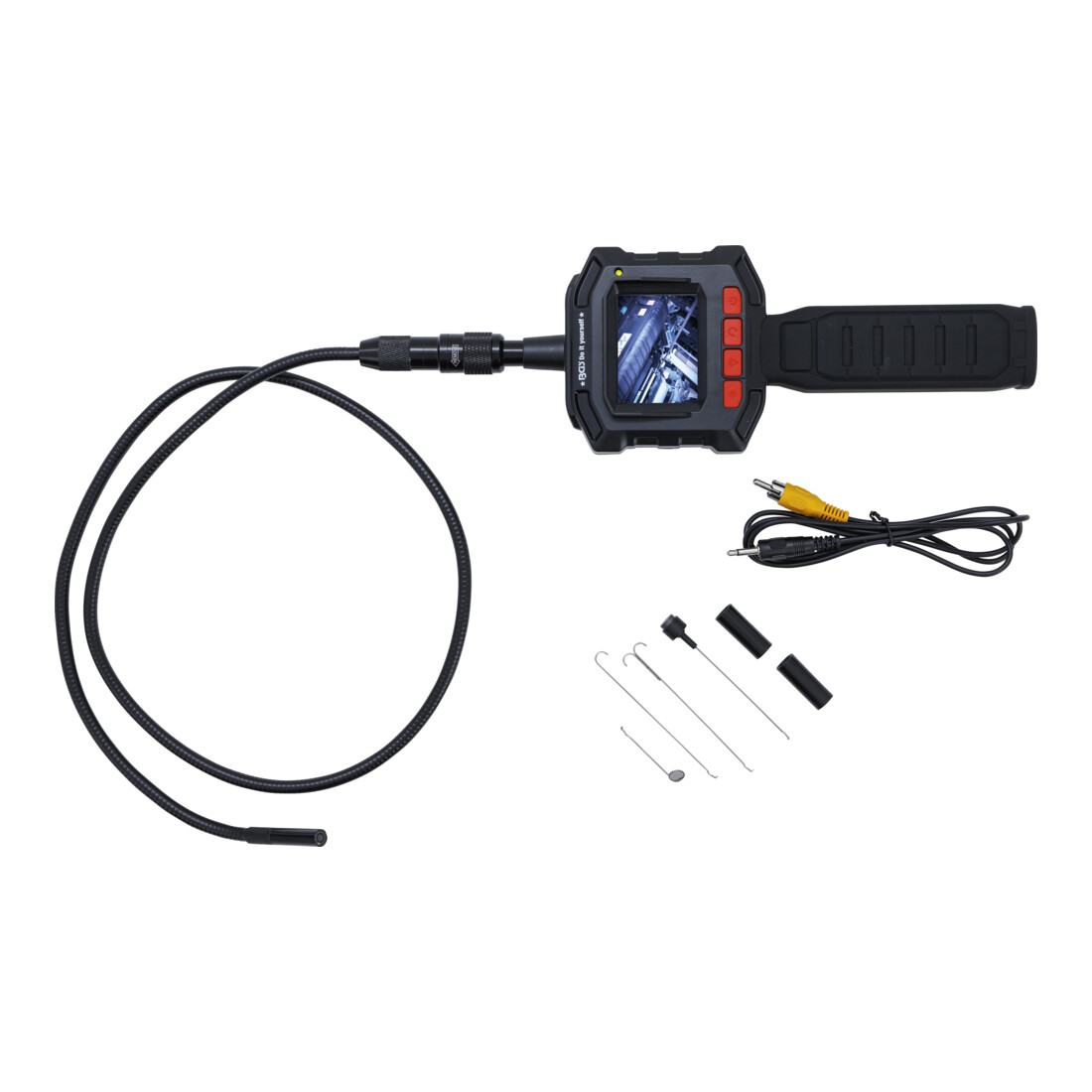 BGS Do it yourself Endoskop-Farbkamera mit TFT-Monitor, Kamerakopf Durchmesser 8 mm