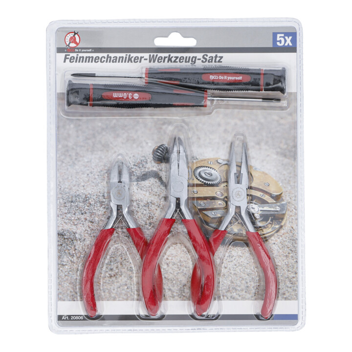 BGS Do it yourself Feinmechaniker-Werkzeug-Satz 20806, 5-tlg.
