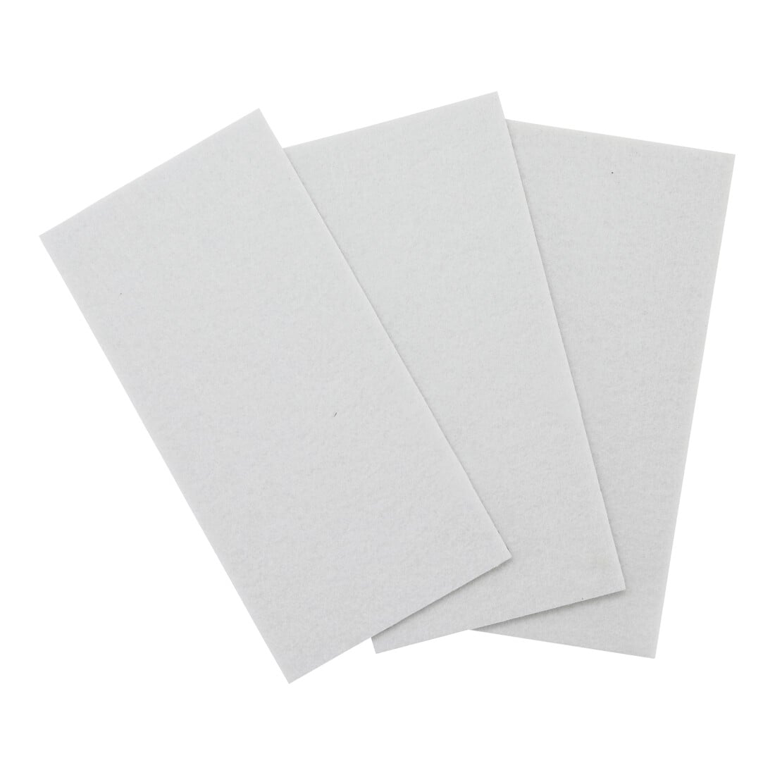 BGS Do it yourself Feltrini adesivi, piastre, bianco, 100 x 200mm, 3pz.