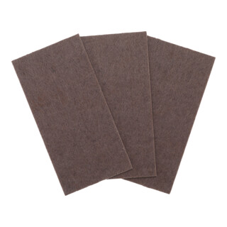BGS Do it yourself Feltrini adesivi, piastre, marrone, 100 x 200mm, 3pz.