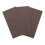 BGS Do it yourself Feltrini adesivi, piastre, marrone, 100 x 200mm, 3pz.-2