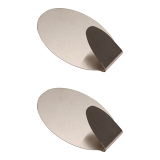 BGS Do it yourself Ganci appenditutto in acciaio inox, 45 x 70mm, 1,5 kg, 2pz.