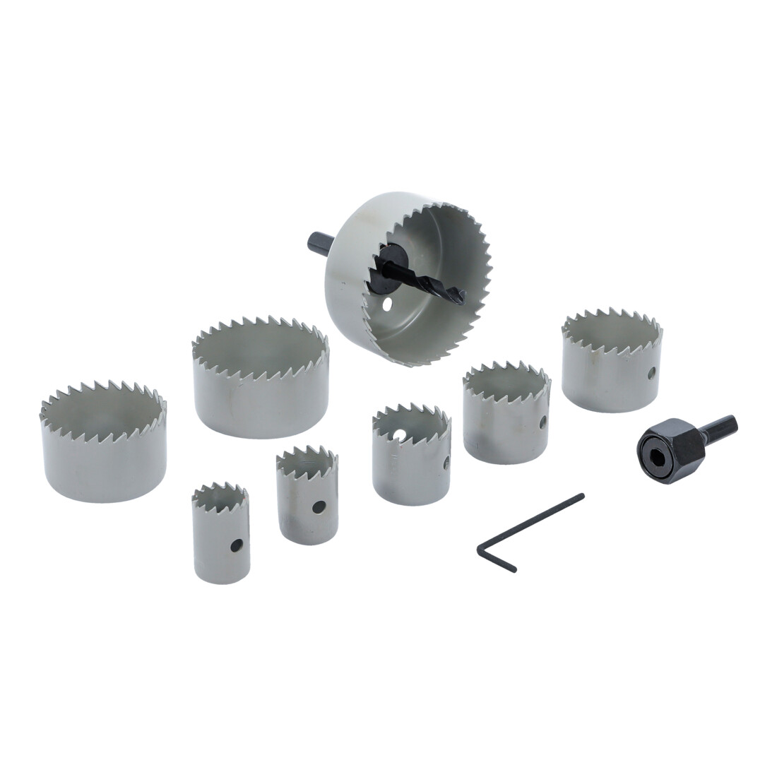 BGS Do it yourself gatenzaagset Ø 19 - 64 mm diepte 24 mm 11 dlg.