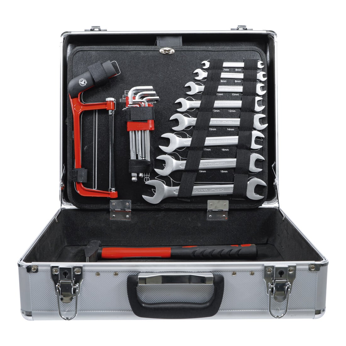 BGS Do it yourself gereedschap set in aluminium koffer 129 dlg.