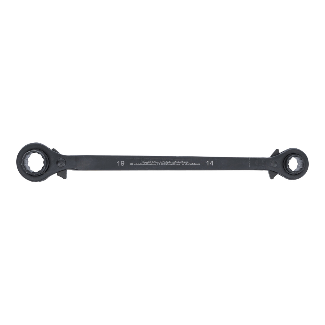 BGS Do it yourself Gerüstbauer-Knarre 4-in-1 SW 14 - 17 - 19 - 22 mm