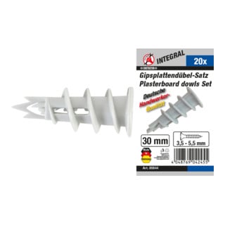 BGS Do it yourself Gipsplattendübel-Sortiment 20-tlg.