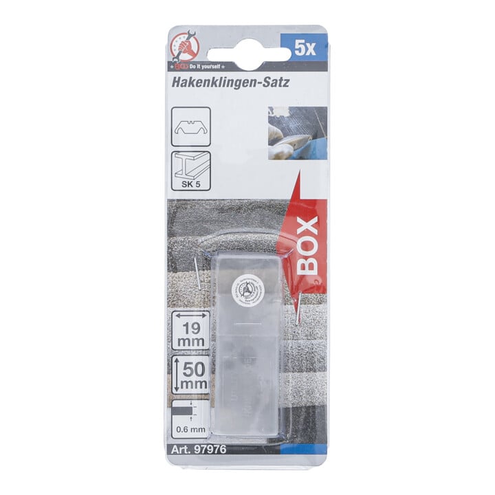BGS Do it yourself haakblad set 19 mm 5 dlg.