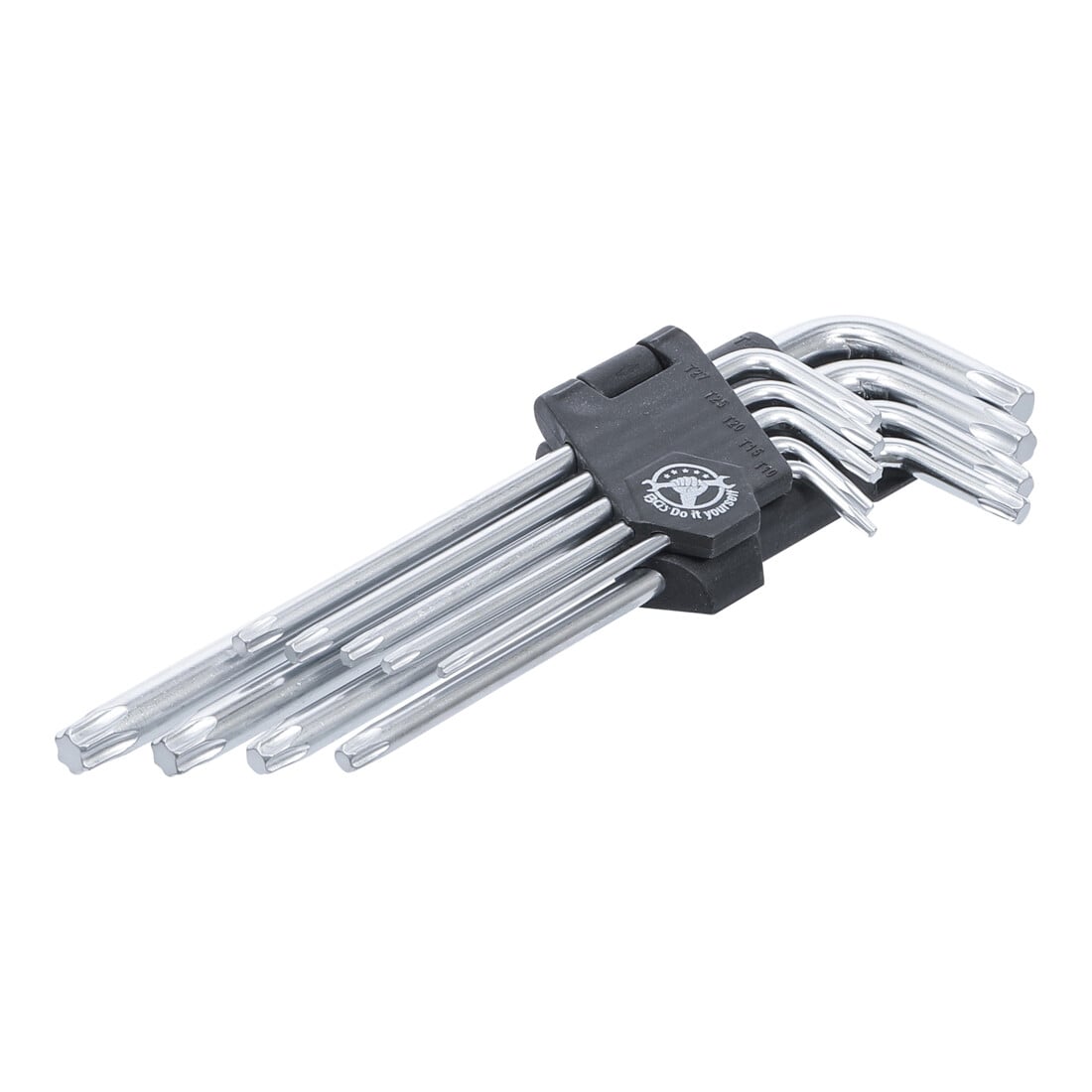BGS Do it yourself haakse steeksleutelset lang T-profiel (voor TX) T10 - T50 9 dlg.