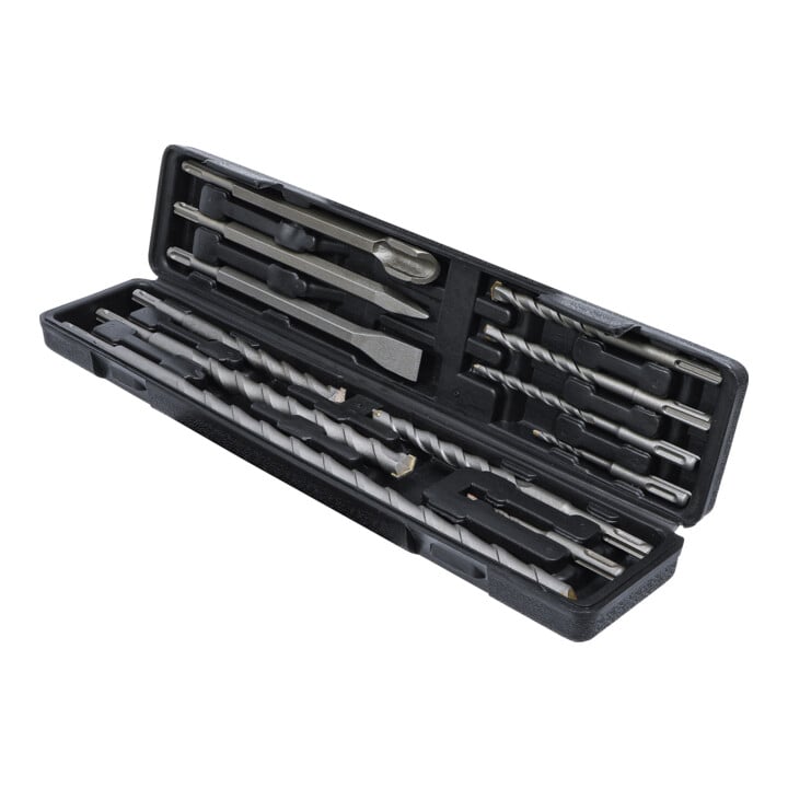 BGS Do it yourself hamer, boor en beitelset SDS schacht, hardmetalen punt 5 - 20 mm 12 delig