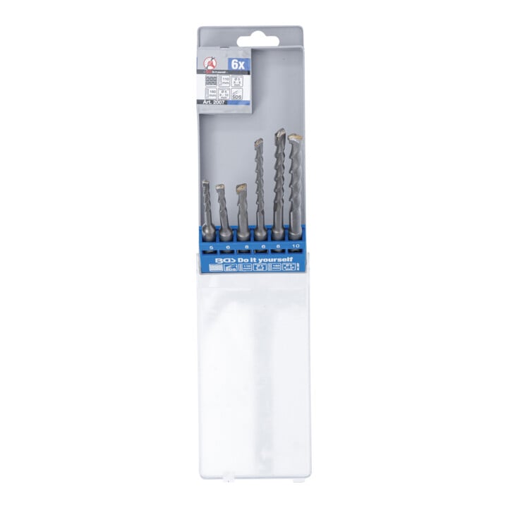 BGS Do it yourself Hammer-Bohrer-Satz SDS-Schaft, Hartmetallspitze 5 - 10 mm 6-tlg.