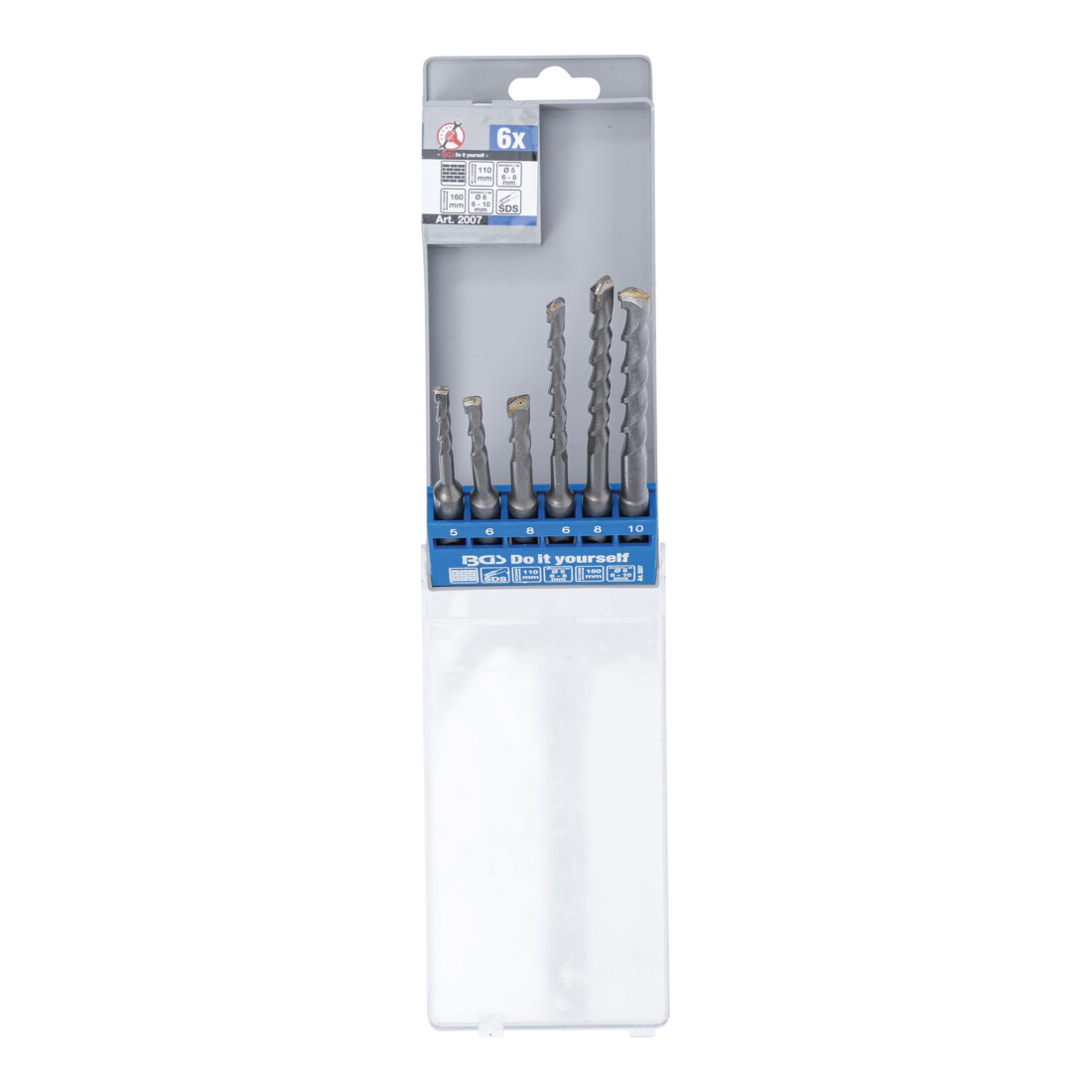BGS Do it yourself Hammer-Bohrer-Satz SDS-Schaft, Hartmetallspitze 5 - 10 mm 6-tlg.