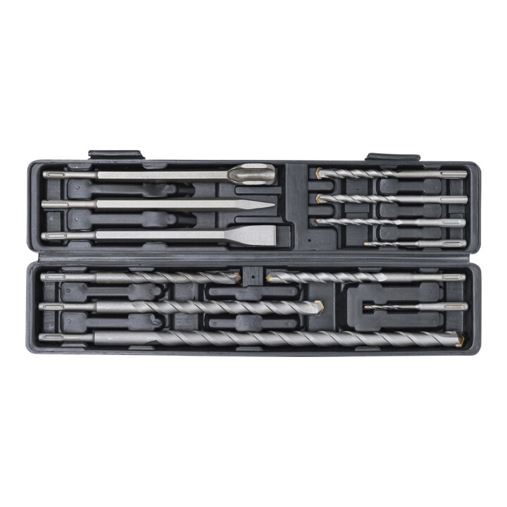 BGS Do it yourself Hammer-, Bohrer- und Meißel-Satz SDS-Schaft, Hartmetallspitze 5 - 20 mm 12 teilig