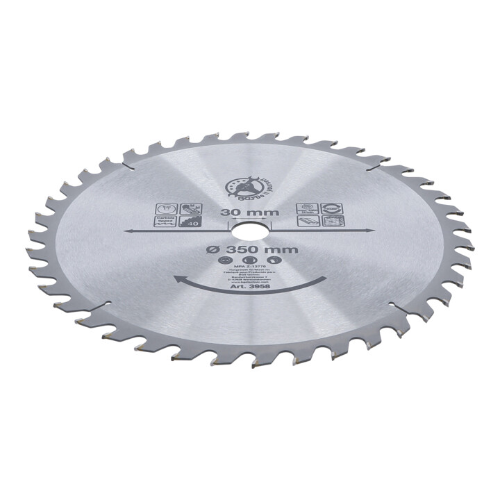 BGS Do it yourself hardmetalen cirkelzaagblad Ø 350 x 30 x 3,4 mm 40 tanden