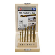BGS Do it yourself HSS-Fräsbohrer-Satz titan-nitriert 3 - 8 mm 6 teilig-1