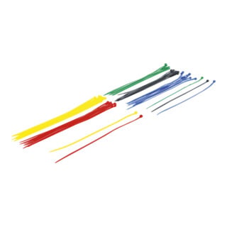 BGS Do it yourself kabelbinder assortiment gekleurd 4,8 x 300 mm 50 dlg.