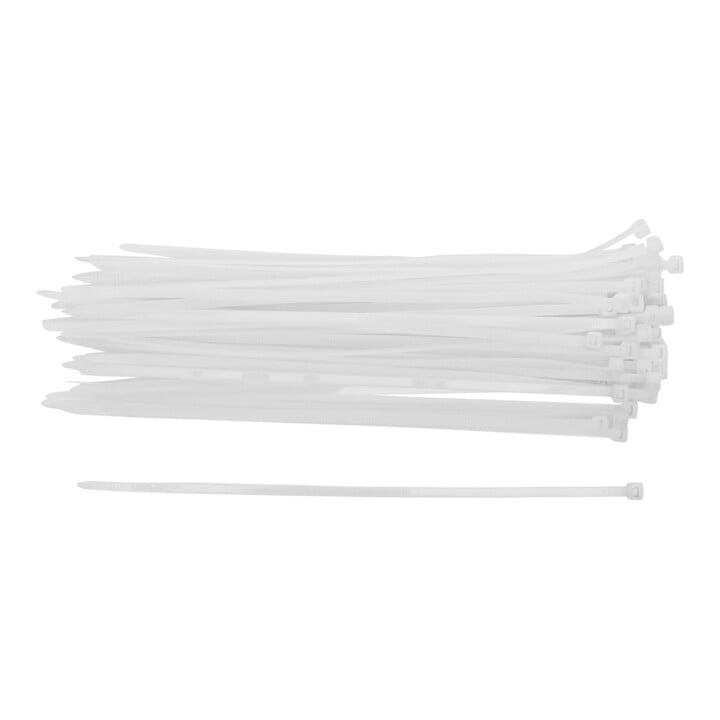 BGS Do it yourself kabelbinder assortiment wit 4,8 x 250 mm 50 dlg.